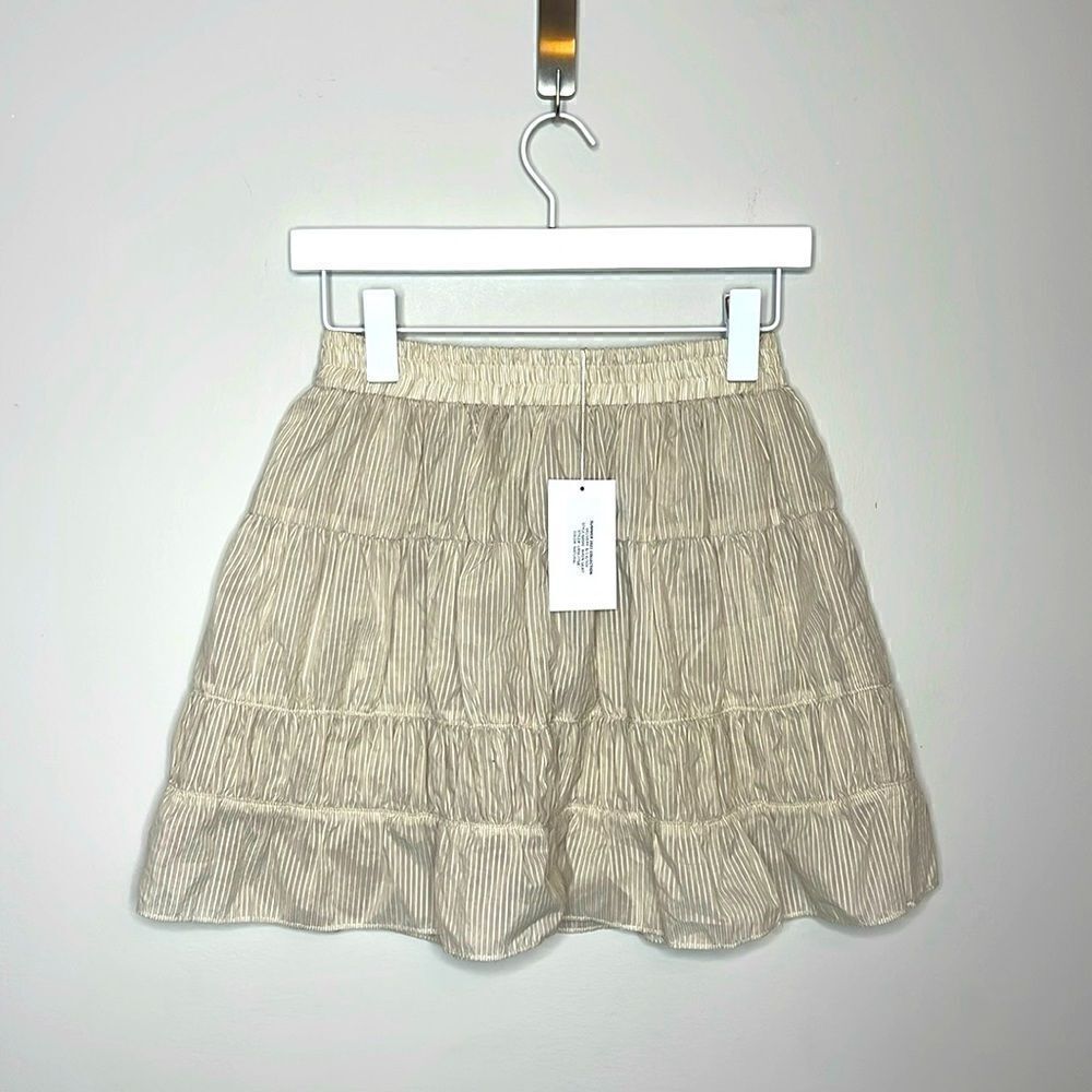 Misa Los Angeles Wren Mini Skirt in Natural NWT XS